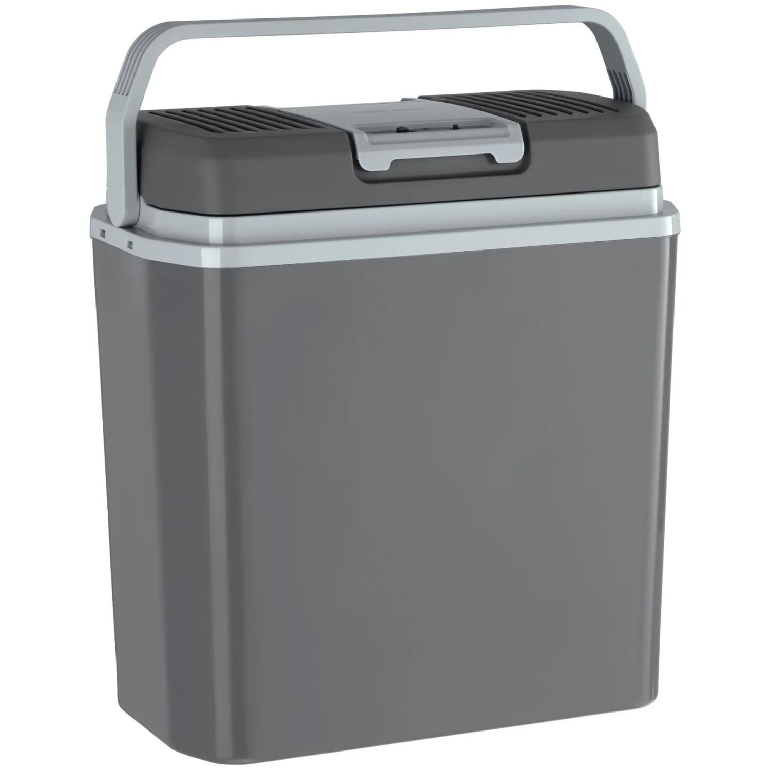 Tectake Elektrische Kühl  und Wärmebox  24 L Fassungsvermögen Leicht und Leise  Mit Eco Modus  40 x 23 5 x 42 5 cm Grau