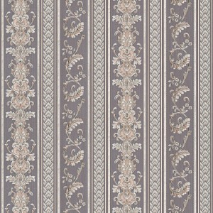 Bricoflor Barock Vliestapete mit Ornamenten und Streifen in Silber Grau für Esszimmer.