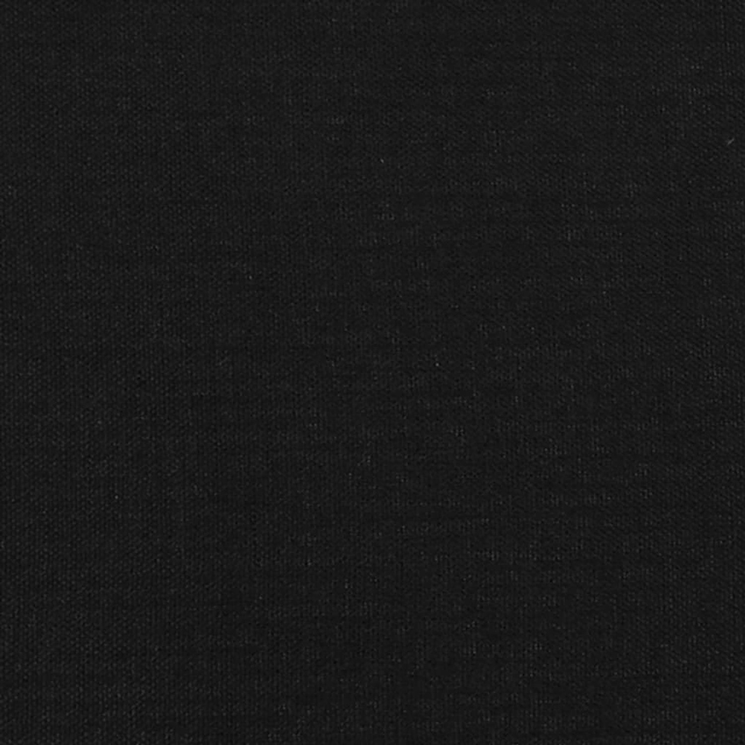 Detailaufnahme des schwarzen Stoffbezugs vom vidaXL Boxspringbett, 90x200 cm.