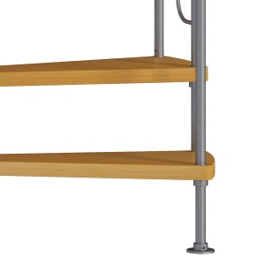 Spindeltreppe Barcelona Holz/Metall mit Geländer Ø 138 cm FSC
