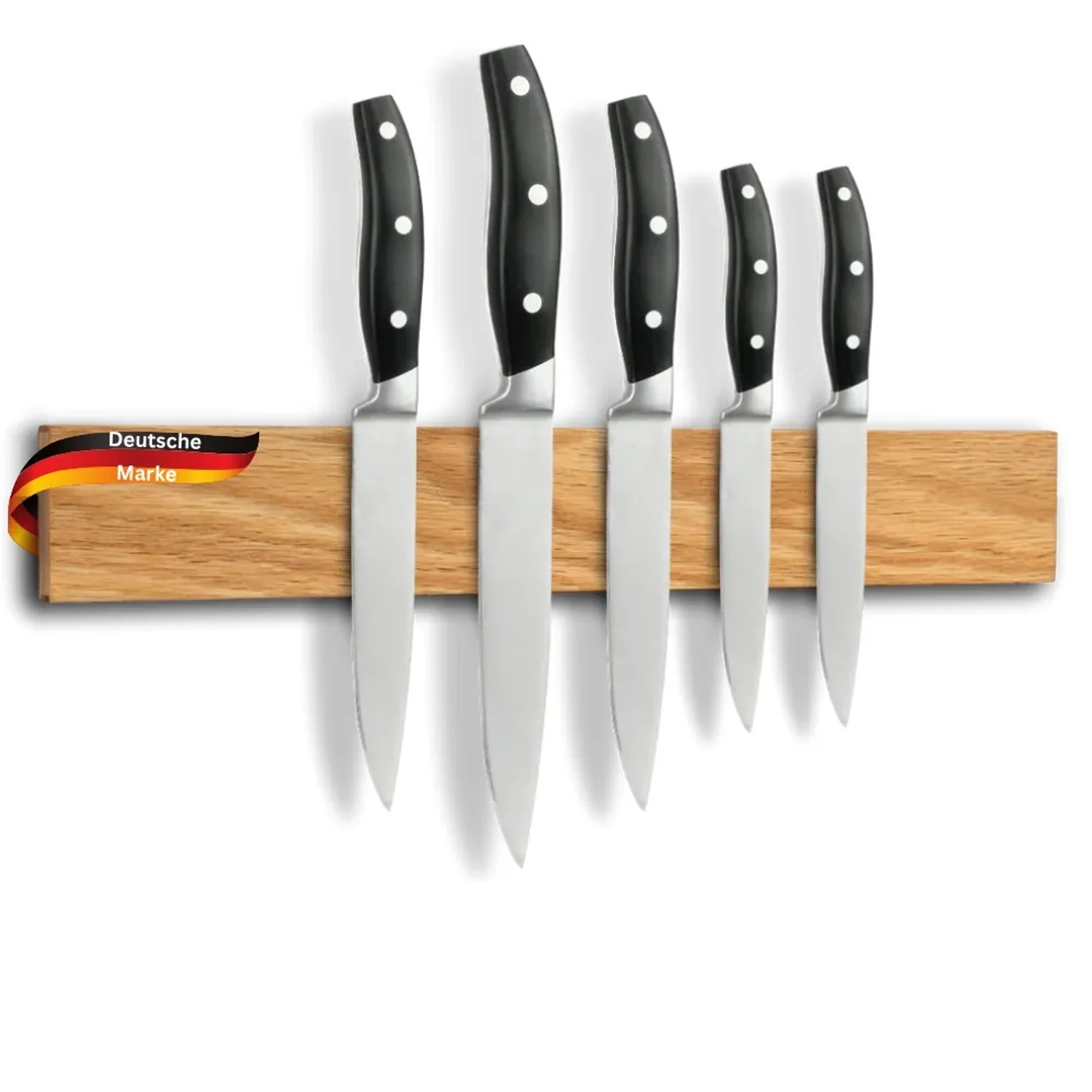 DELUKE Magnetleiste Messer aus Eichenholz KYLO STARKER Magnet 40cm Breite Messerhalter Magnetisch Holz Küchenmesser Organizer kaufen bei OBI
