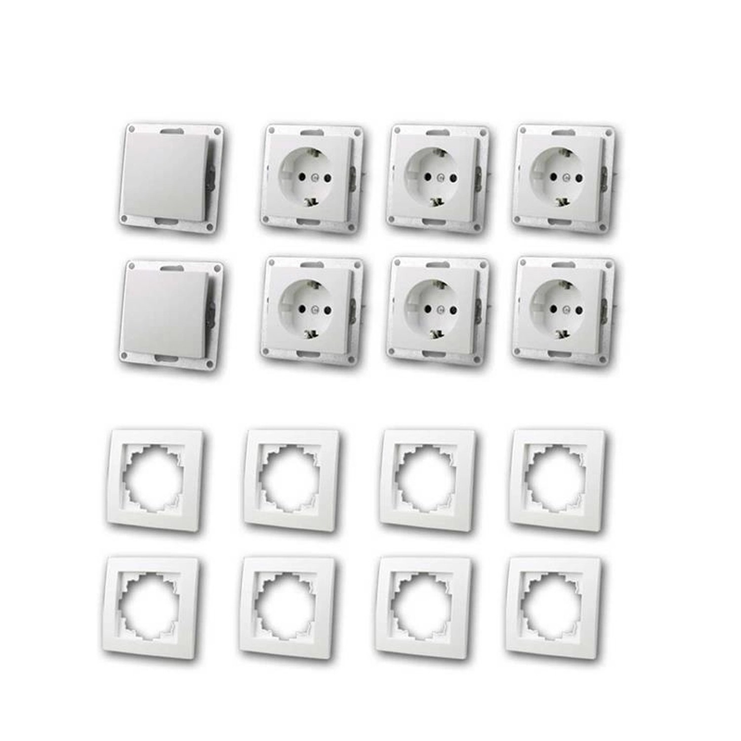 McPower FLAIR Set Einsteiger 16-Teilig Weiß Schraubans