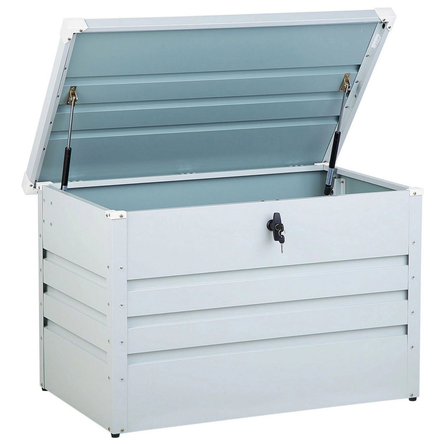 Beliani Truhe CEBROSA Hellgrau 62x100x64 günstig online kaufen