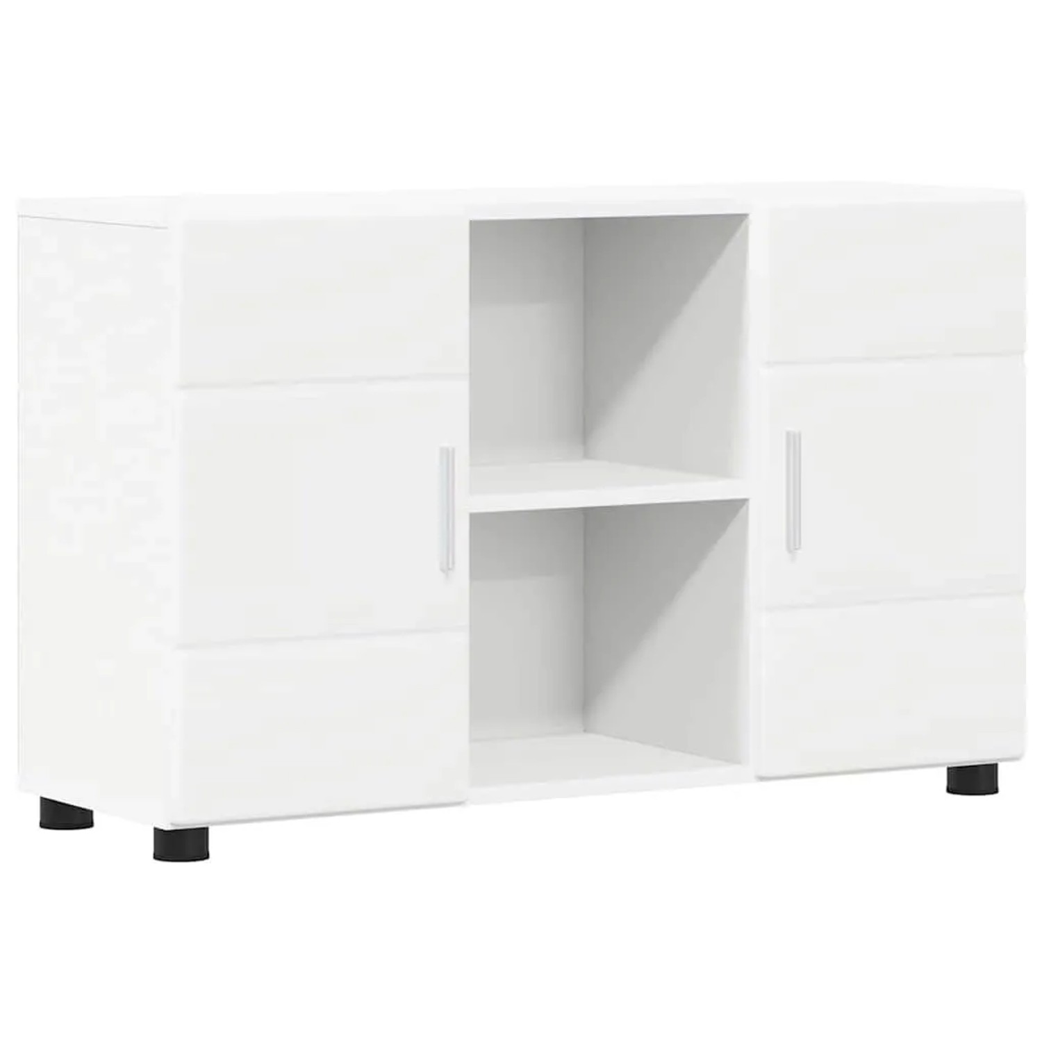 vidaXL Sideboard FLORIN Weiß 88,5 x 30,5 x 55,5 cm Holzwerkstoff 880291