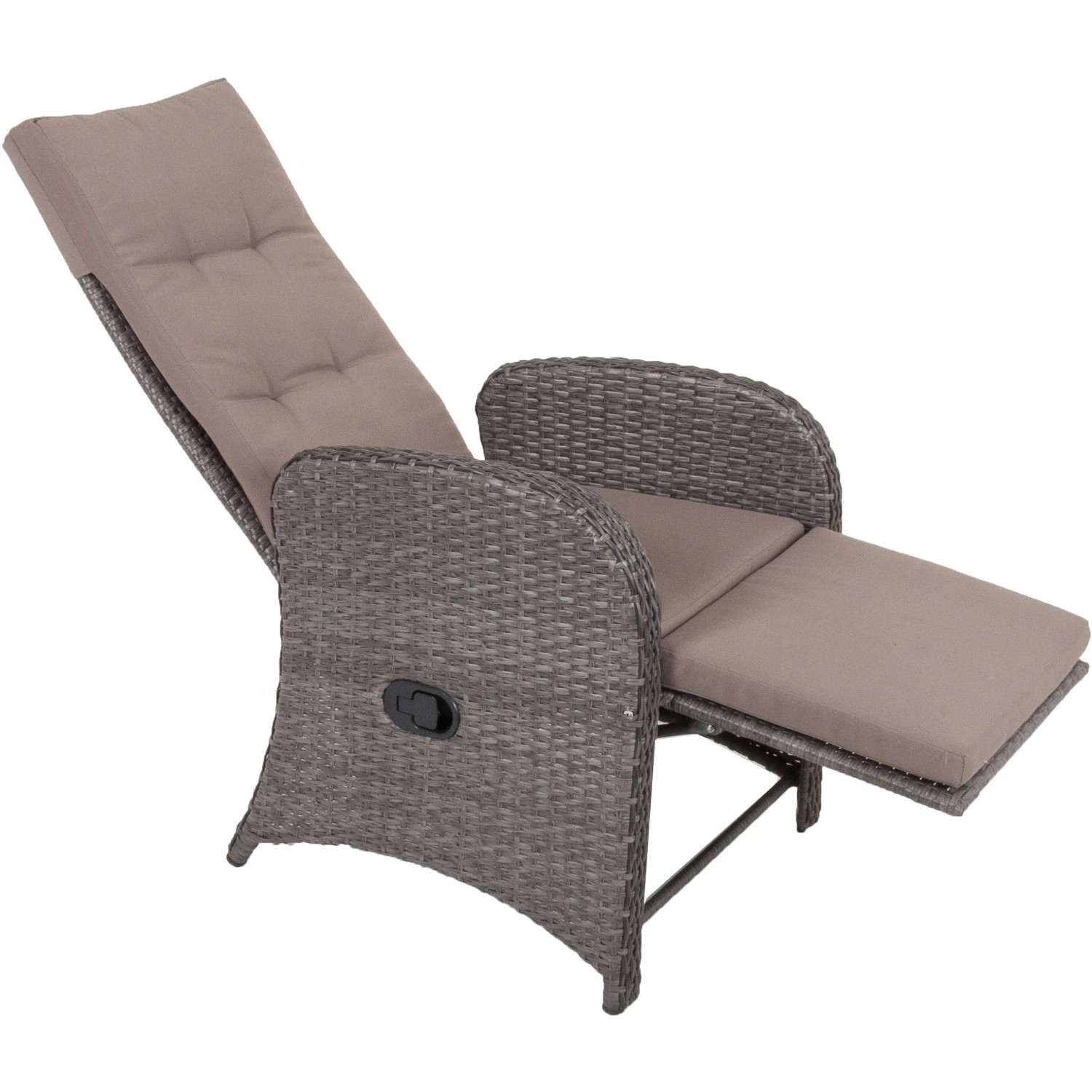 Polyrattan Sessel Verstellbar Mit Fussteil