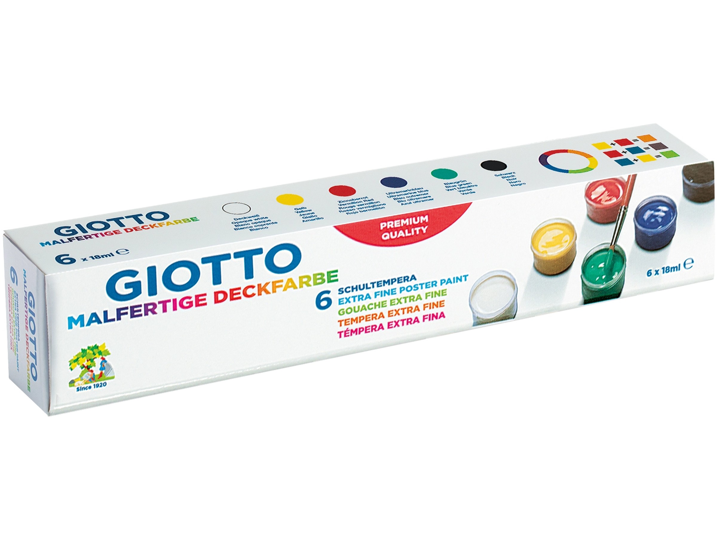 Giotto Extra Quality Metallic Temperafarbe – Silber, 250 Ml, Malfertig, Für Kinder & Künstler
