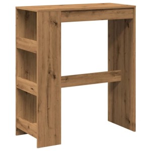 vidaXL Bartisch mit Regal Artisan-Eiche 90x40x103,5 cm Holzwerkstoff 854381