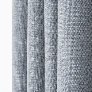 Grauer Moondream Verdunklungsvorhang Rocle Starlight, Textilstruktur, 130x260 cm. Fenstervorhang für Schlafzimmer.