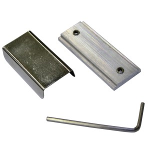 Gardinia Schienenverbinder für Luna Vorhangschiene, Metall-Set mit Inbusschlüssel.