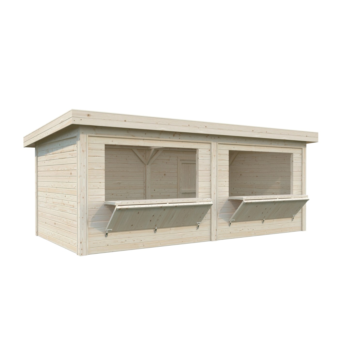 Palmako Marktstand Lenna Set 311 Naturbelassen 588 cm x 300 cm FSC®