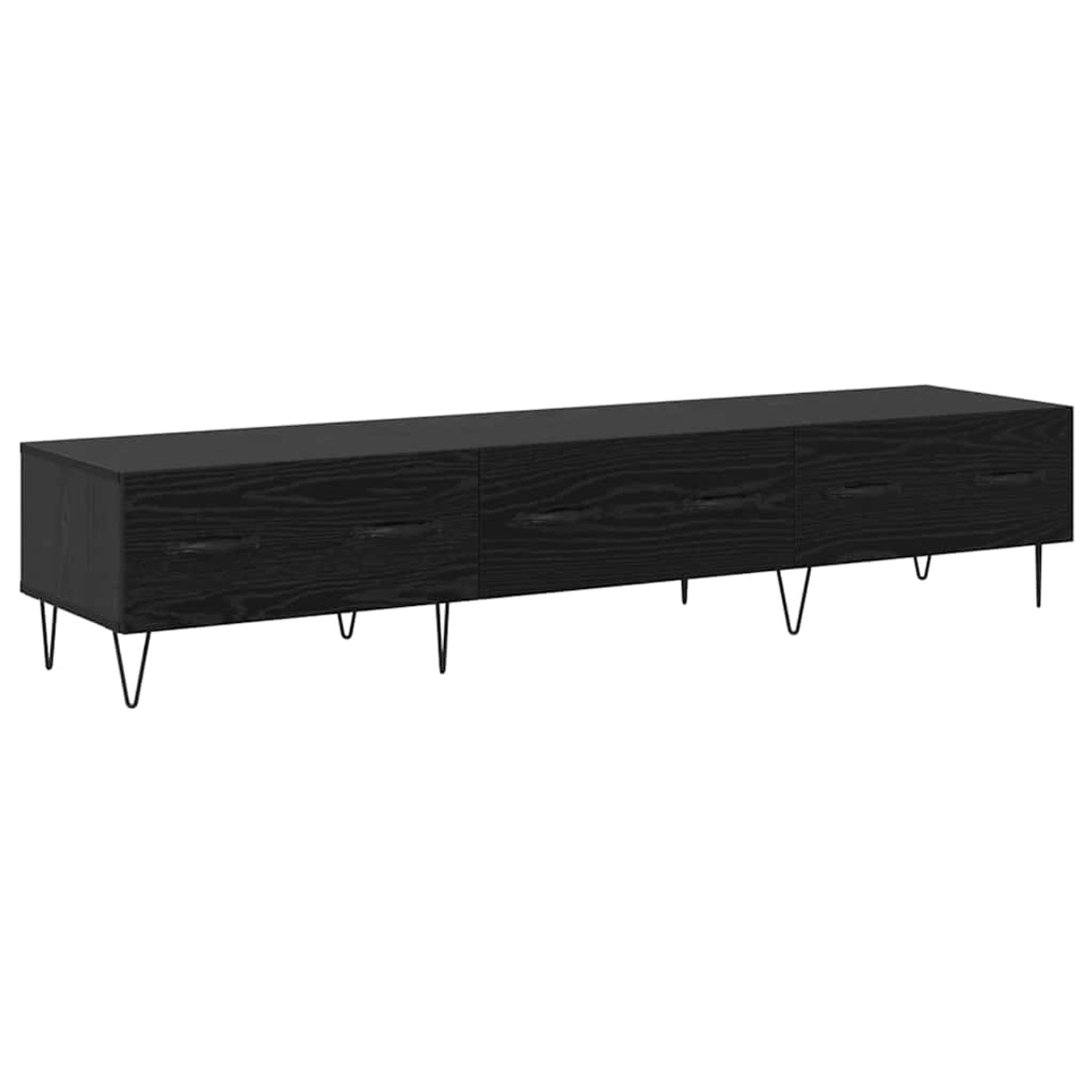 vidaXL TV-Schrank Schwarz Eichen-Optik 150 x 36 x 30 cm Holzwerkstoff 88232 günstig online kaufen