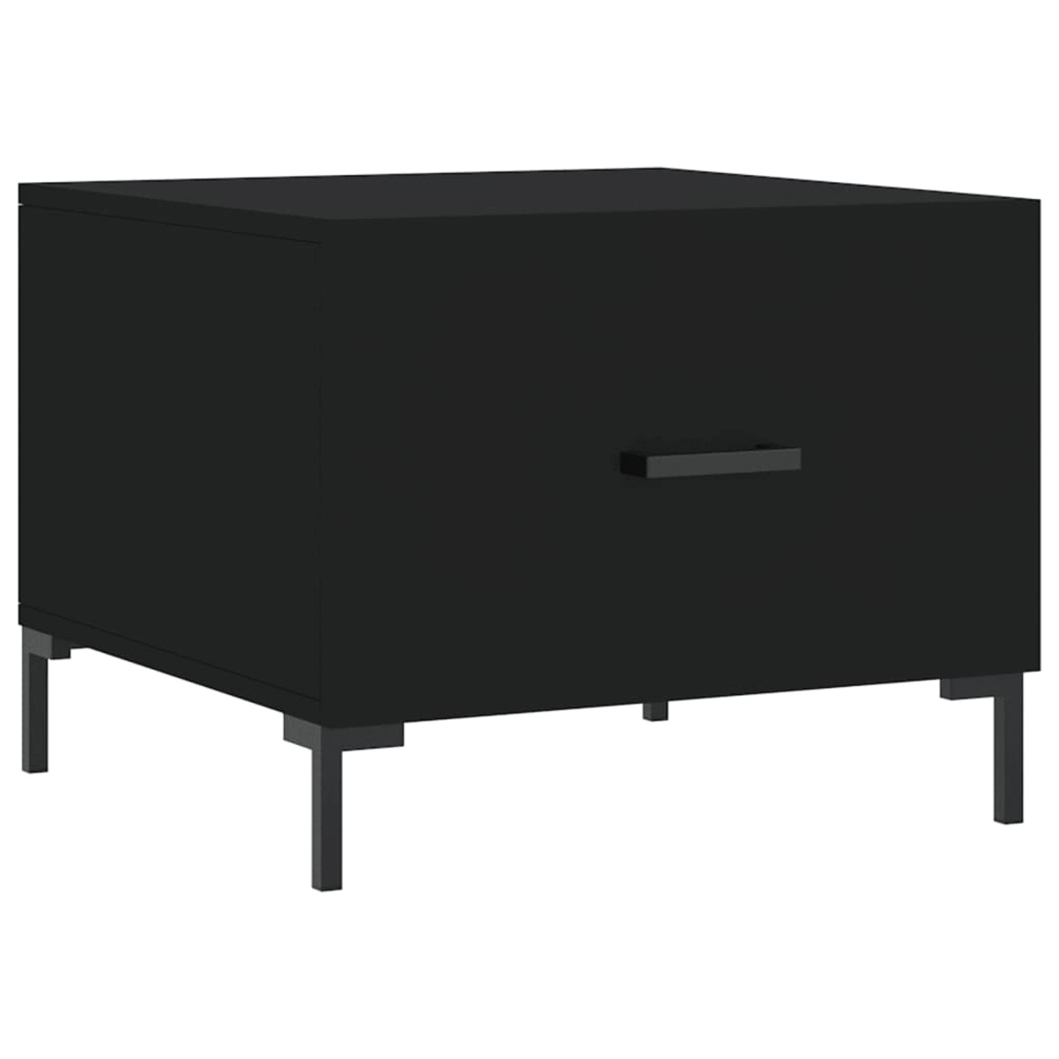 vidaXL Couchtisch Schwarz 50x50x40 cm Holzwerkstoff Modell 2 günstig online kaufen