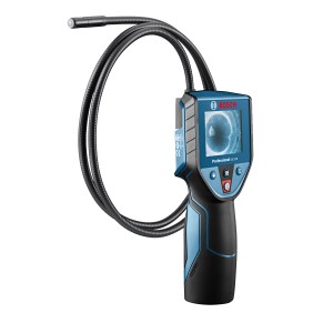 Bosch Professional GIC 120 Inspektionskamera mit flexiblem Kamerakabel und LCD-Display.
