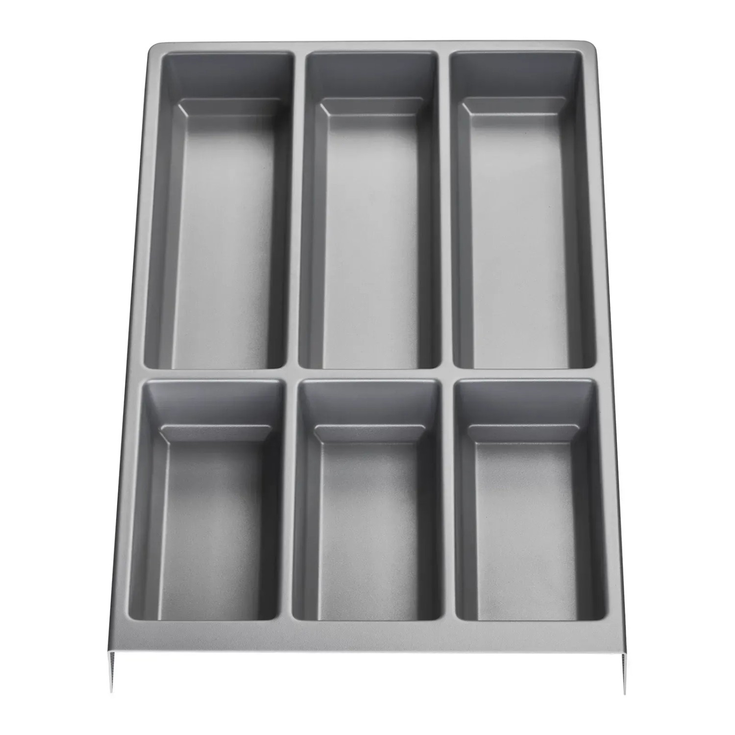 SOTECH Besteckeinsatz SEPARADO Individual Silbergrau Genarbt 300 x 474 x 51 mm Schubladeneinsatz Ab 40cm Schrankbreite