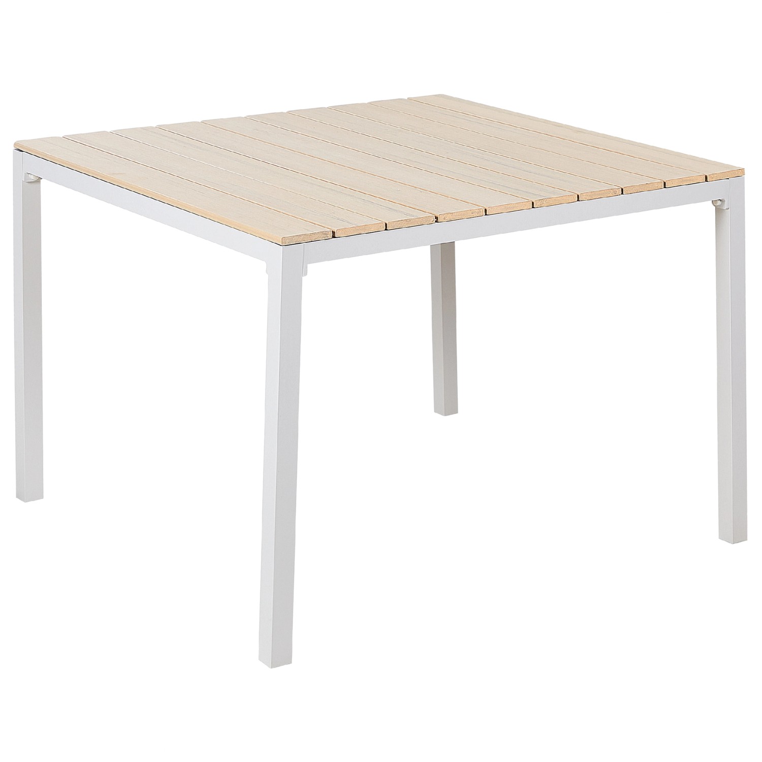 Beliani Gartentisch PRATO Beige Weiss 95x95x74 günstig online kaufen