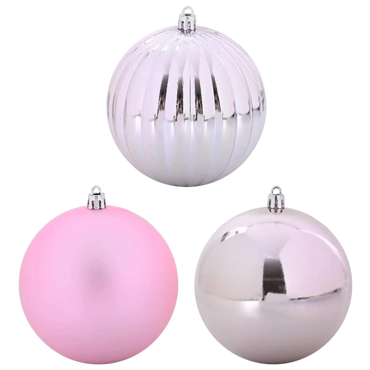 vidaXL Weihnachtskugel-Set 9-Tlg Rosa XL 42018862