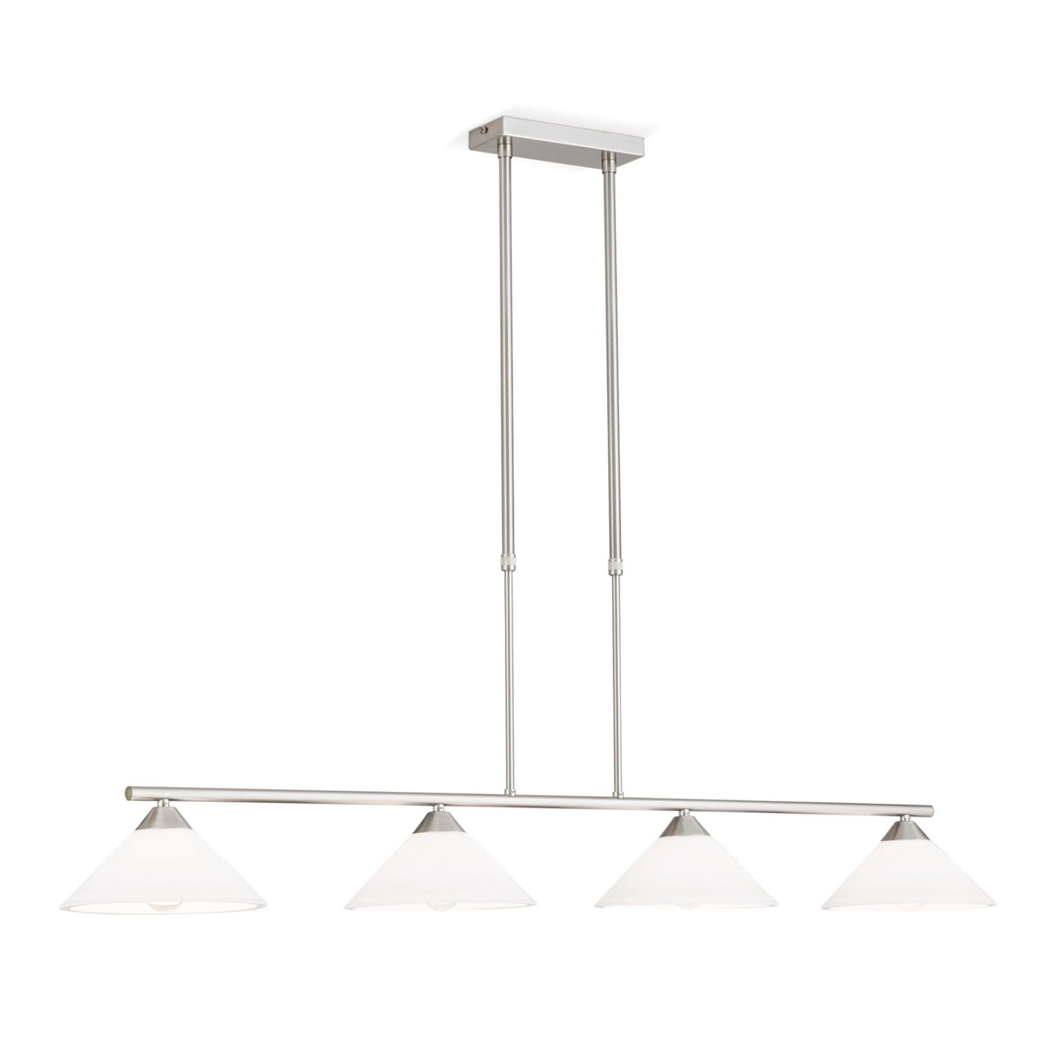 Orion Leuchten Hängeleuchte Grado Teleskoprohr 125 x 22 cm Satin 6 x E14 günstig online kaufen