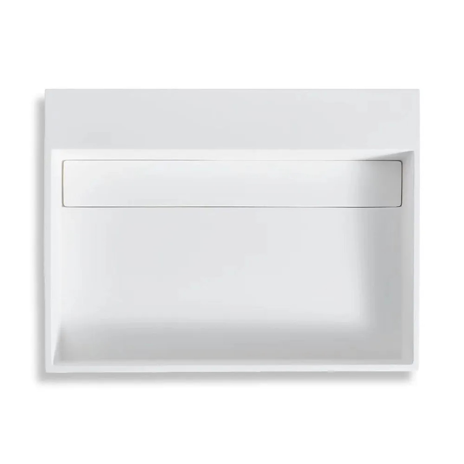 Stilform Wandwaschbecken 60x46x13 cm aus Mineralguss Weiß Matt