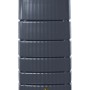 4rain Slim Regenwassertank 650 l in Graphitgrau mit Auslaufhahn.