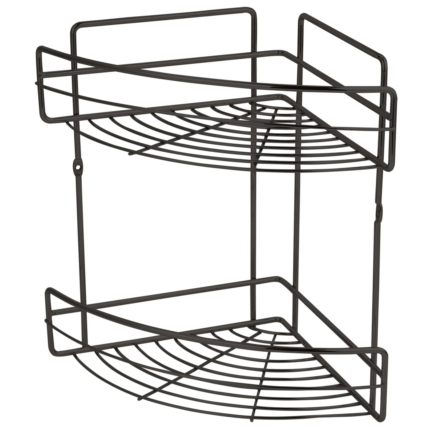 Eck-Drahtkorb Fregate Schwarz Matt 31,5 cm x 32,5 cm x 23 cm