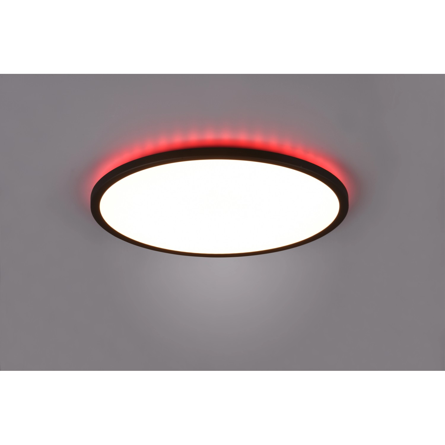Reality LED-Deckenleuchte Aureo 1-flammig Schwarz Matt Ø 40 cm