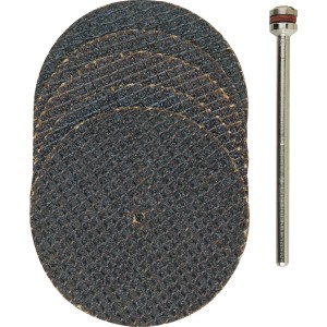 Proxxon Gewebetrennscheiben Set, 5 Stück 38mm Trennscheiben mit Träger für Miniaturwerkzeuge.