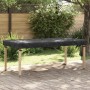 Schwarze vidaXL Tischdecke (102x202x15 cm) aus wasserfestem Stoff für Tische im Innen- und Außenbereich.