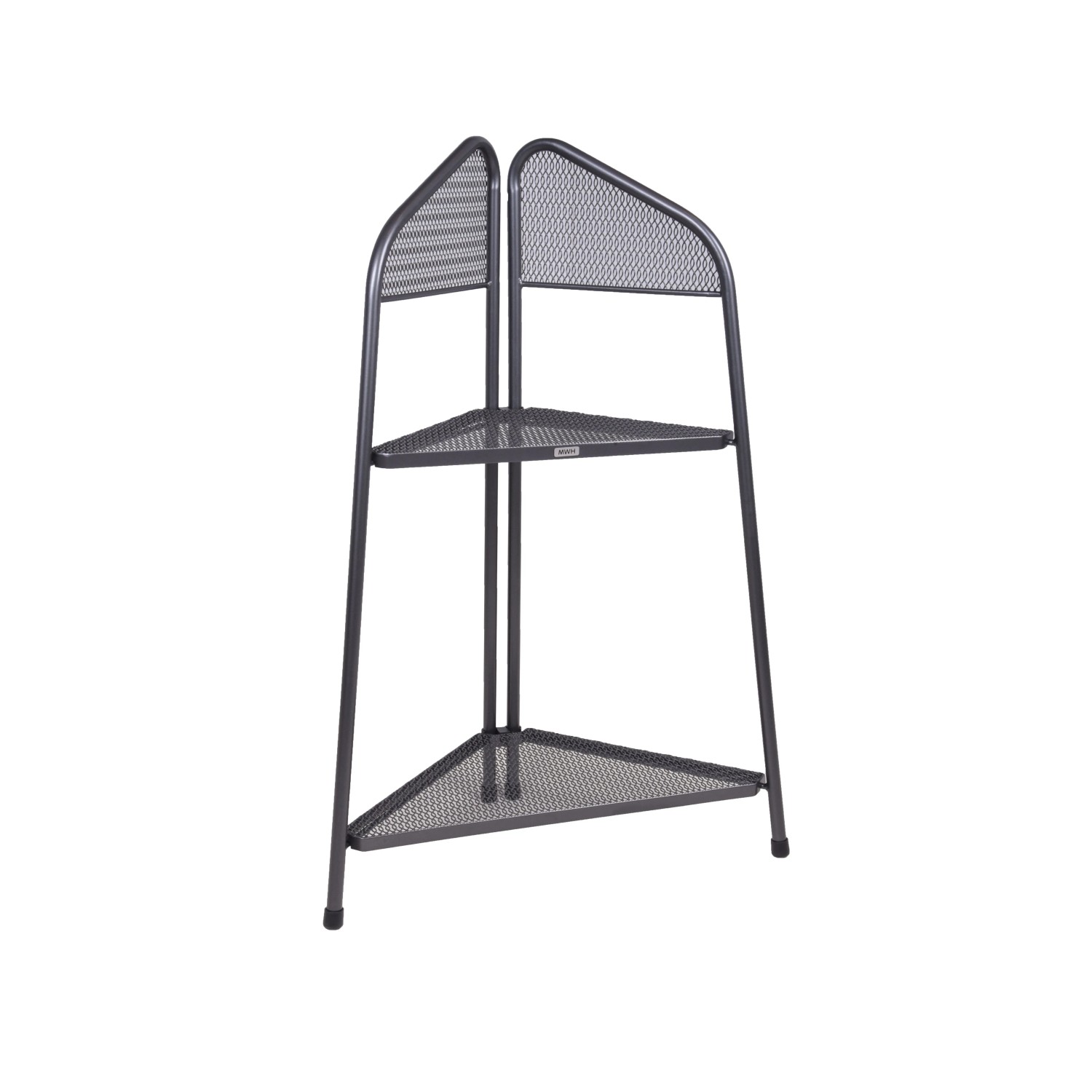DELUKE Eckregal EDKO Stahl Grau 100x48x48cm Standregal Ecke Wohnzimmerregal Dekorregal