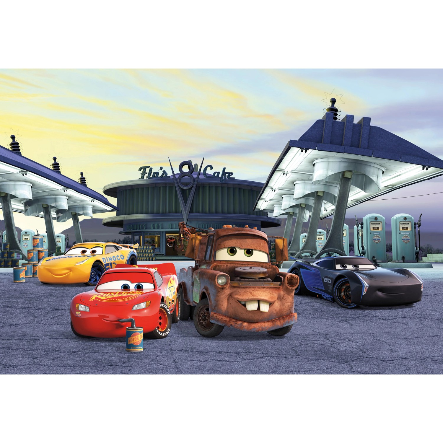 Komar Fototapete Cars3 Station  368 x 254 cm