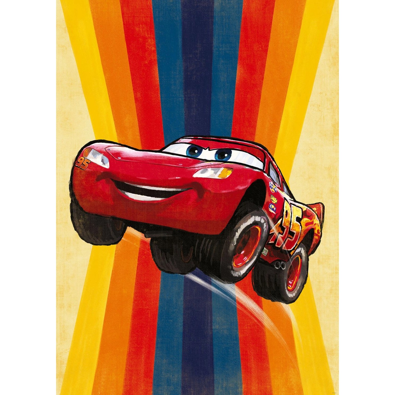 Thumbnail - Disney Fototapete Cars Rot Gelb und Blau 200 x 280 cm 612086