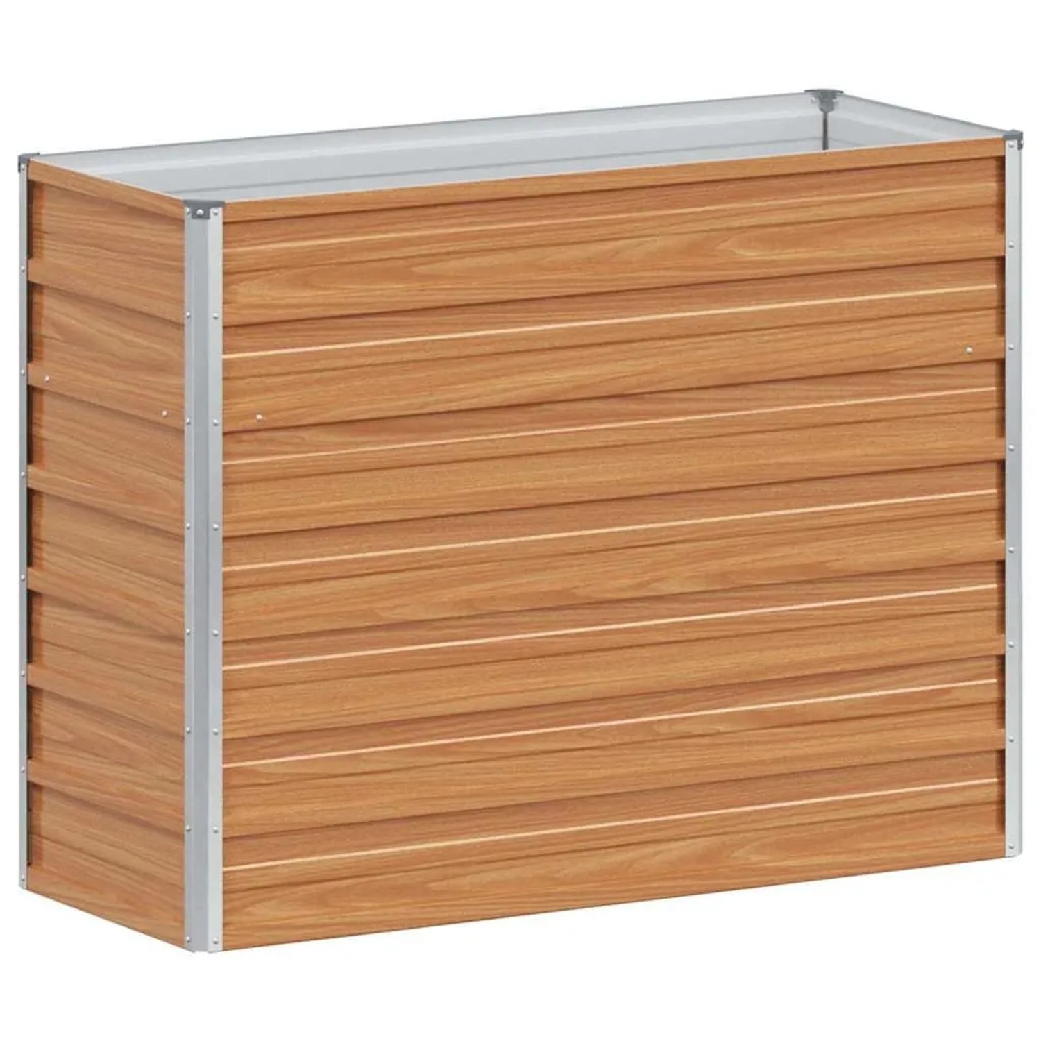 vidaXL Hochbeet Hellbraun 100 x 40 x 77 cm Verzinkter Stahl 42017326