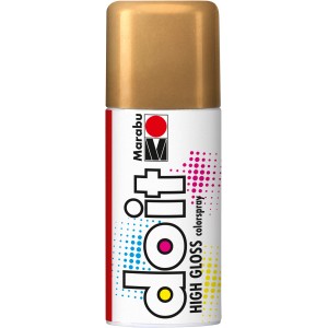 Marabu do it Colorspray Hochglanz-Gold, 150ml Dose Buntlack-Spray für Metall-Optik.