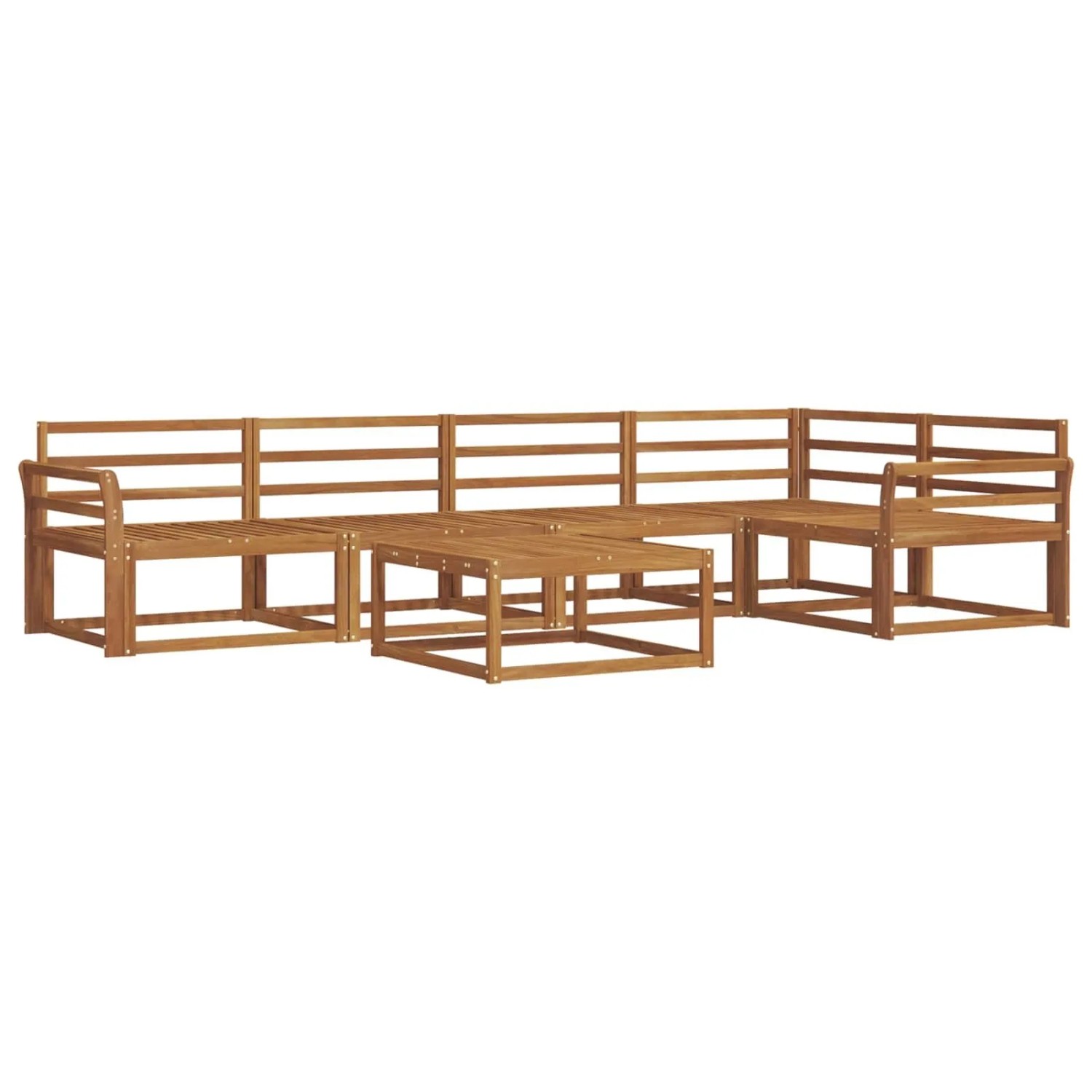 vidaXL Outdoor-Sofagarnitur 6-Tlg Natur Massivholz Akazie 3367612