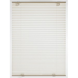 Gardinia Plissee Solo, 70x130 cm, Creme, für Fenster, ohne Bohren montierbar.