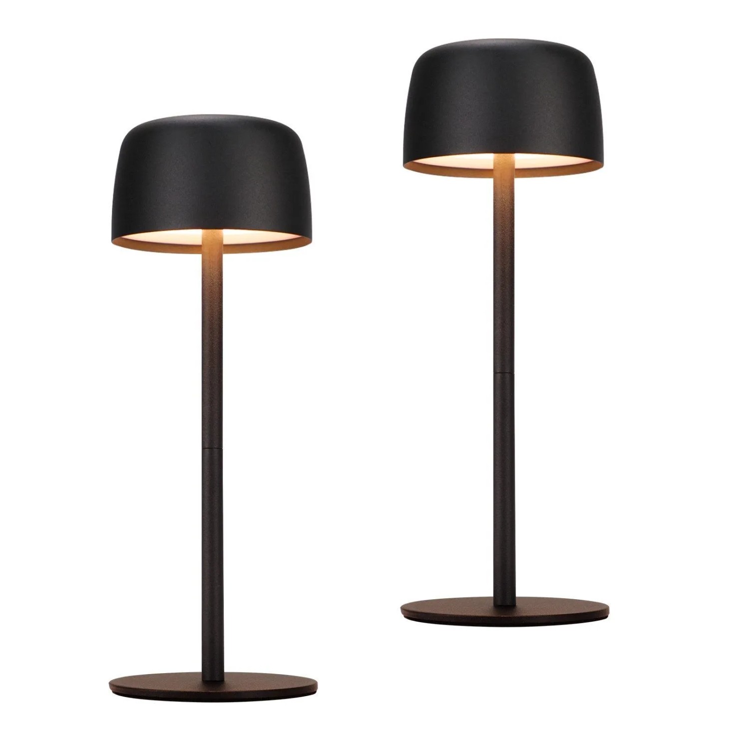 NETTLIFE LED Tischlampe aus Metall L25cm Schwarz 3000/4000/6500K  Touch Modell T10222C325XH