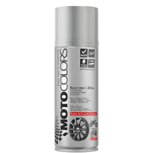 MotoColors Ralley Spraylack 400ml Felgensilber für Auto, Motorrad & Felgen. Schnelltrocknende Sprühfarbe.