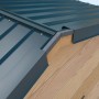 SDF Ortgangblech Zuschnitt, Alu-Anthrazit, 225mm x 2m, zur Dachrand-Befestigung und Wasserableitung.