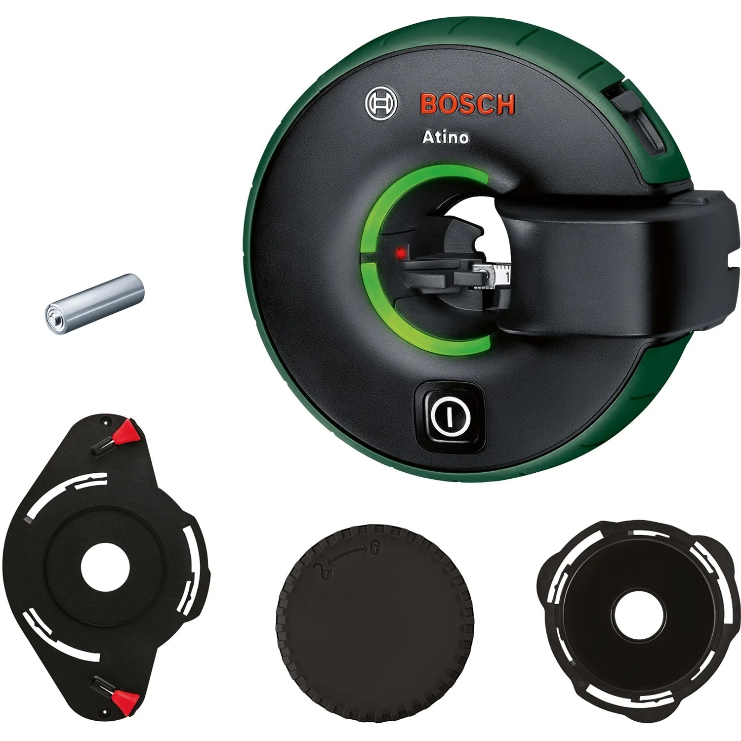 Bosch All-in-One-Linienlaser Atino mit Abnehmbarem und Feststellbarem Maßband