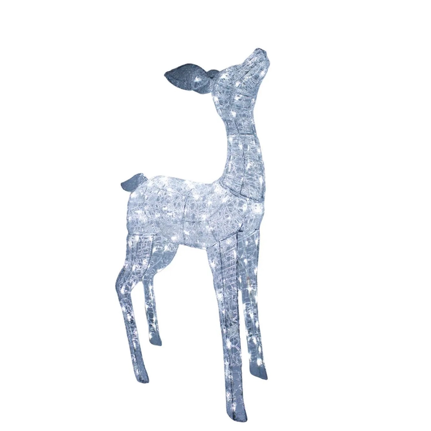 Lex XL LED Acryl Hirschkuh Weihnachtsfigur 104cm Beleuchtet Weihnachtsdeko günstig online kaufen