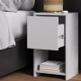 Vicco Nachttisch Evo Weiß 30 x 55 mit Schublade_4