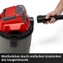 Einhell Akku-Nass-Trockensauger TC-VC 18/15 Li-Solo mit Blasfunktion und Schlauch.