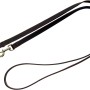 Braune Heim Hunde-Vorführleine aus Softleder, 240 cm lang und 20 mm breit, 3-fach verstellbar.