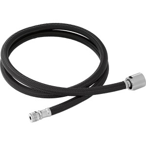 Ersatz-Geschirrbrauseschlauch für baliv Küchenarmatur KI-5094, schwarzer Nylonschlauch mit Messinganschlüssen.