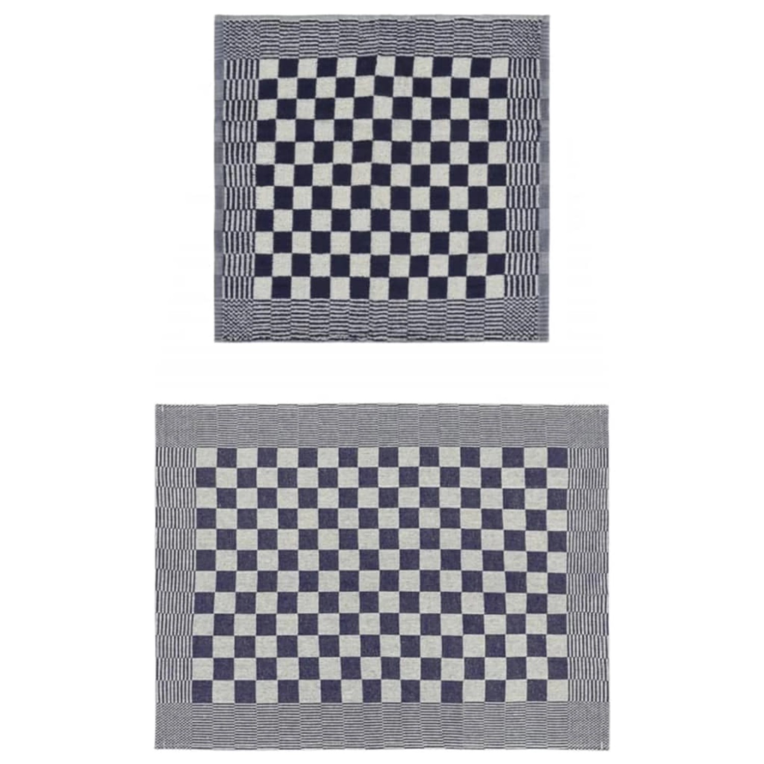 vidaXL 20-Tlg Handtuch-Set Blau und Weiß Baumwolle 136289 günstig online kaufen