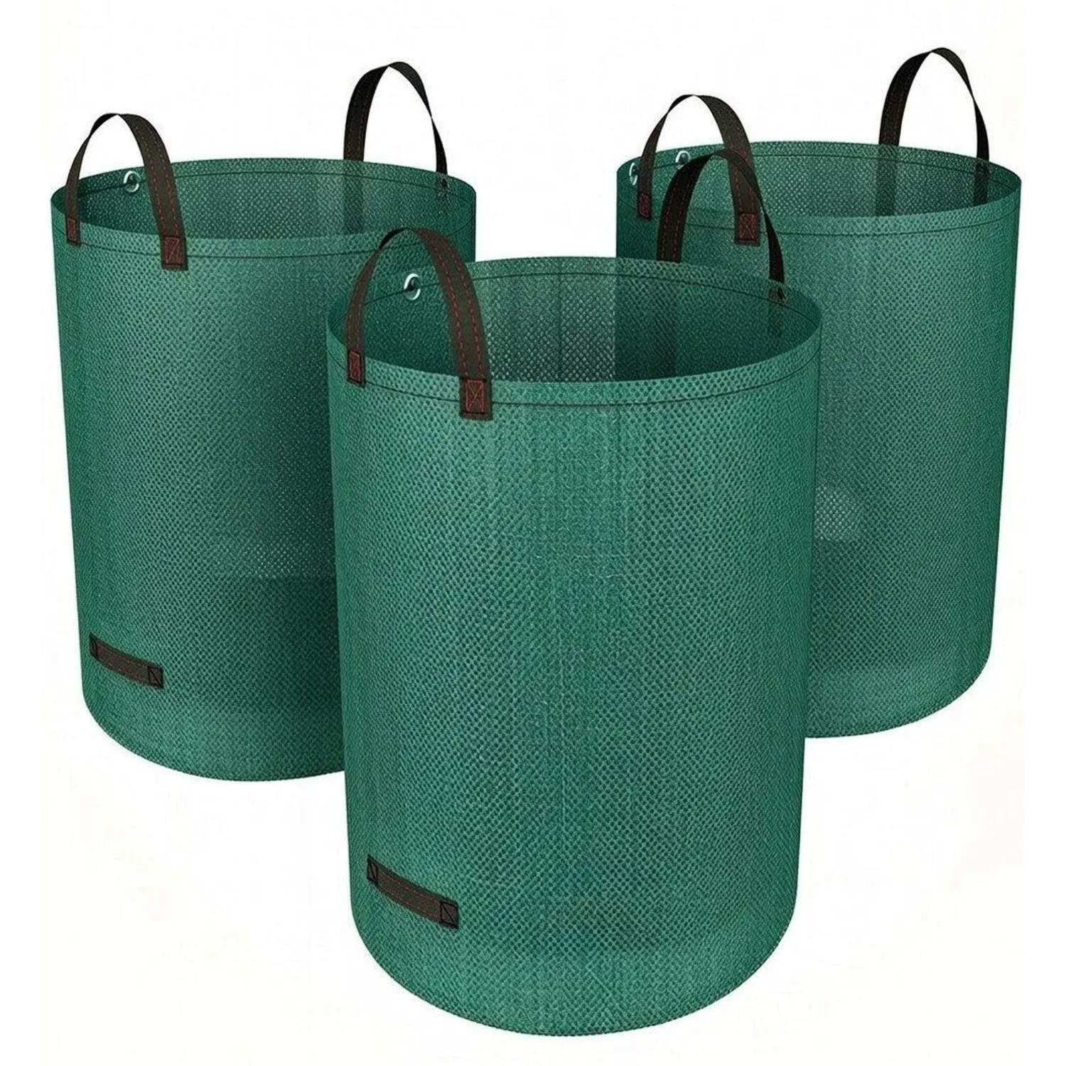 TTL GARDEN Gartensack 120 L 3er Set – Laubsack Mit Griffen Selbststehend Für Gras Gartenabfall Grünschnitt