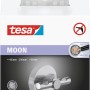 Verpackung des Tesa Doppelhaken Moon aus Edelstahl, Handtuchhalter zur Wandmontage ohne Bohren.