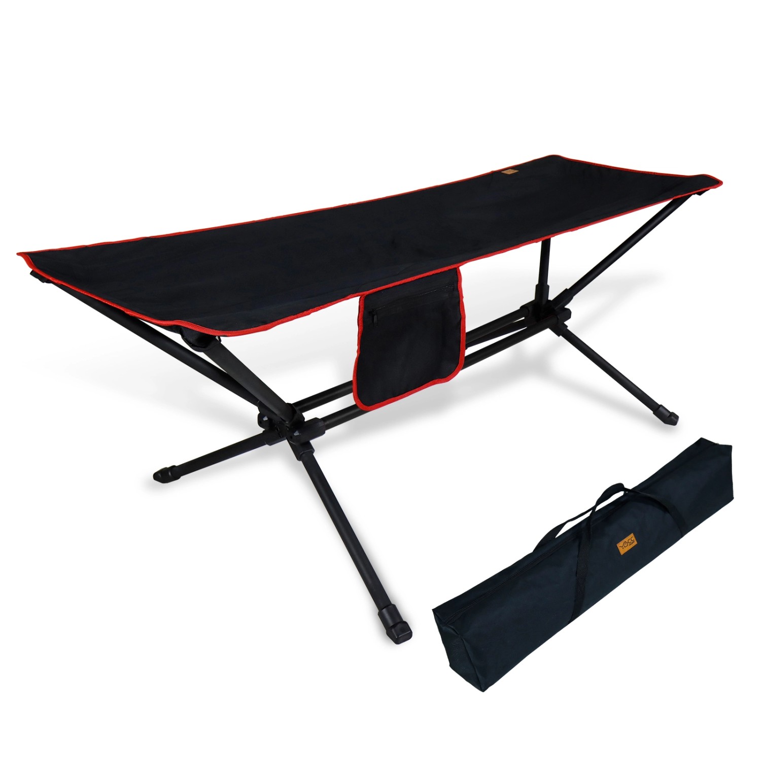 CCLIFE Hängematte mit Gestell Outdoor 80KG Tragkraft Schwarz günstig online kaufen