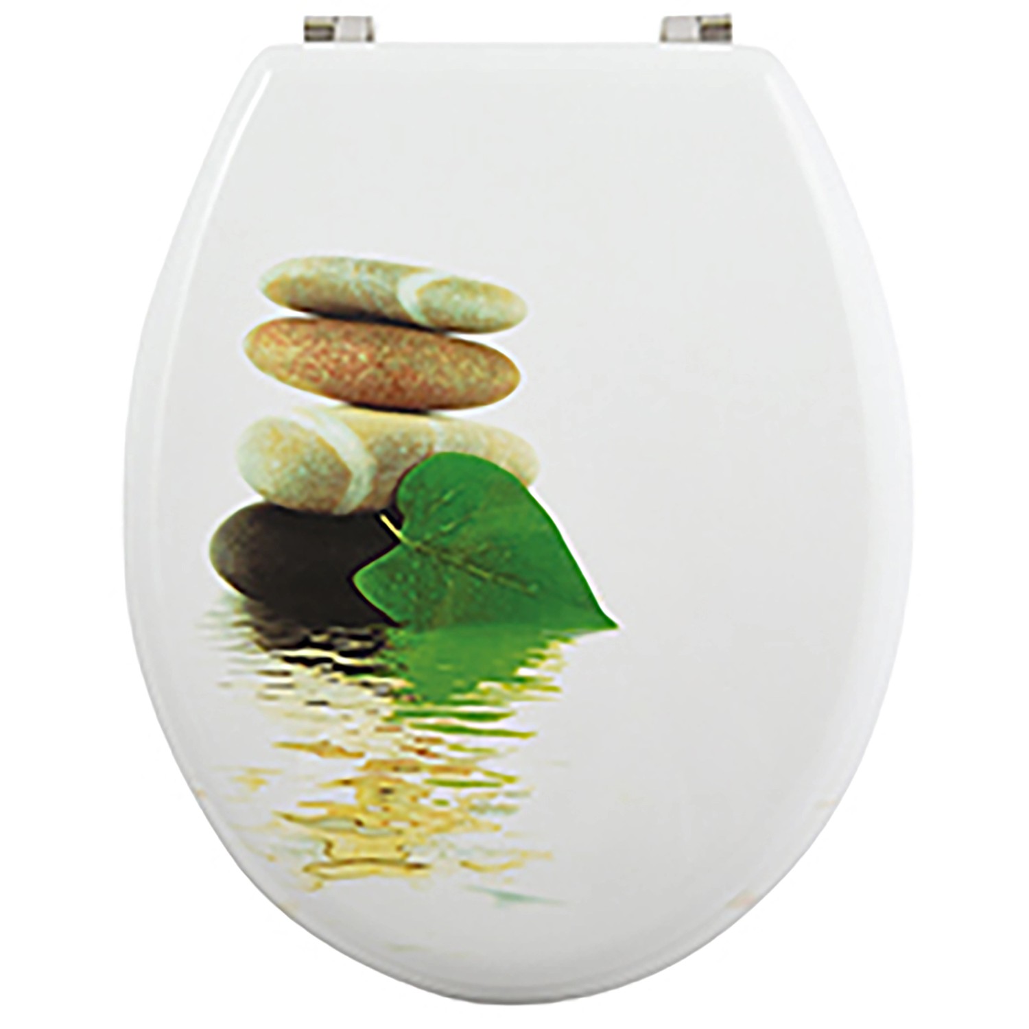 MSV WC-Sitz Lingga MDF 42,5 cm x 36,5 cm x 5 cm Mehrfarbig günstig online kaufen