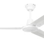 Weißer CASAFAN Deckenventilator Tristar II (122 cm) ohne Steuerung.