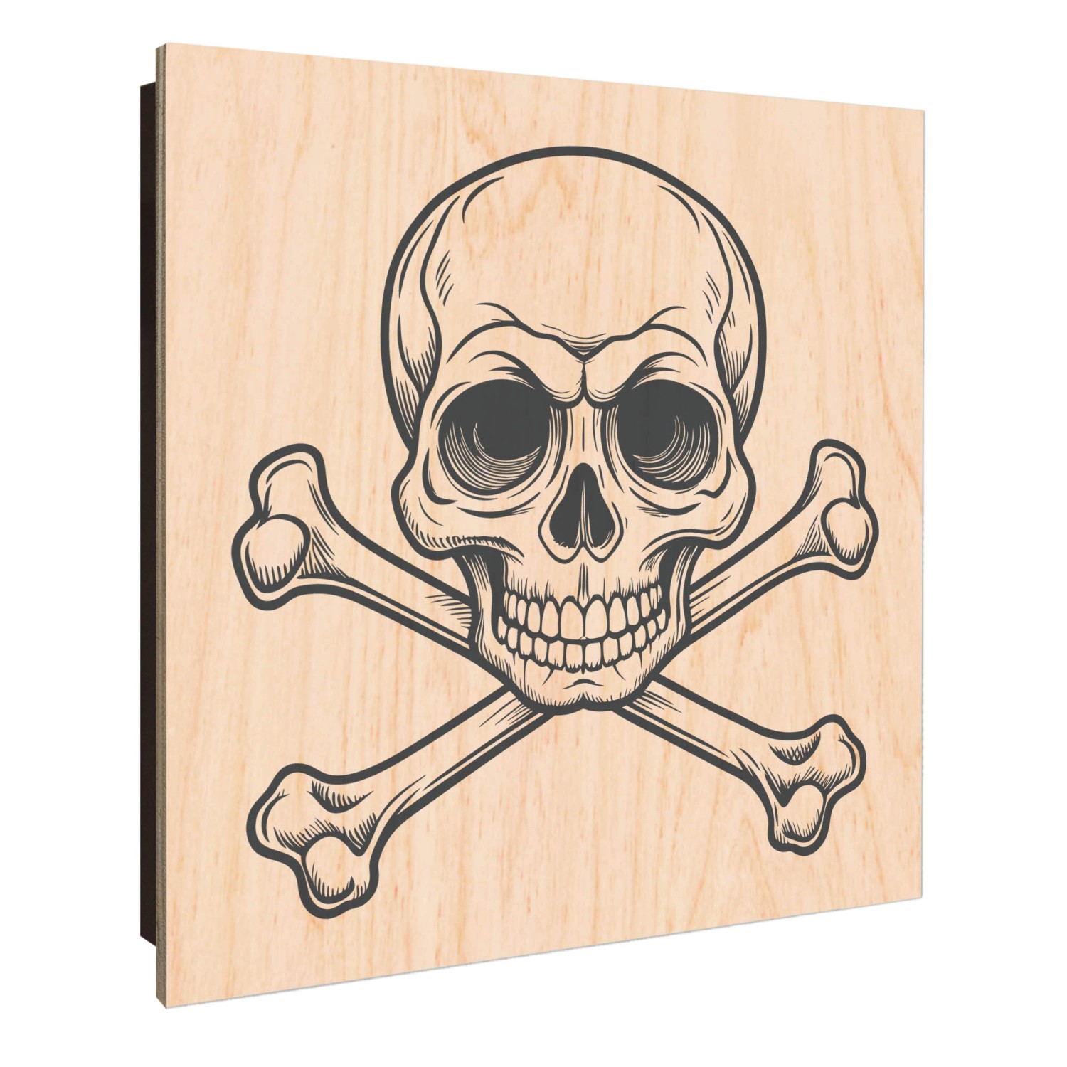 Banjado Großer Schlüsselkasten Holz 30x30cm Schwarz Scharnier Links 50 Hake günstig online kaufen